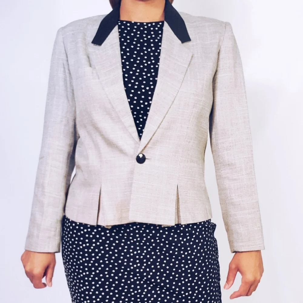 Vintage Gray Suit Jacket